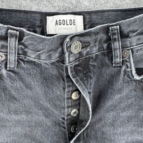 Agolde Lana Jeans Black size 29r - Picture 5 of 6